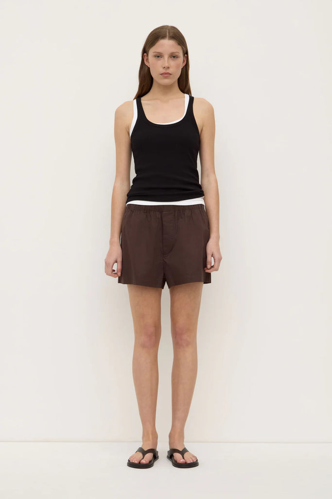 Everyday Poplin Short Ganache