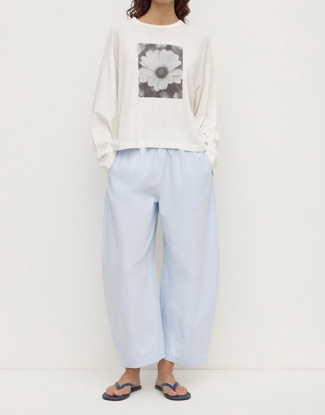 Elaine Washed Cotton Pant Powder Blue