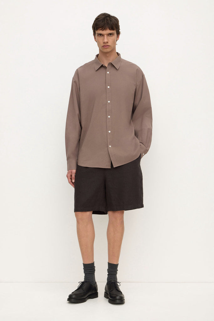 Franco Long Sleeve Shirt Dark Sand