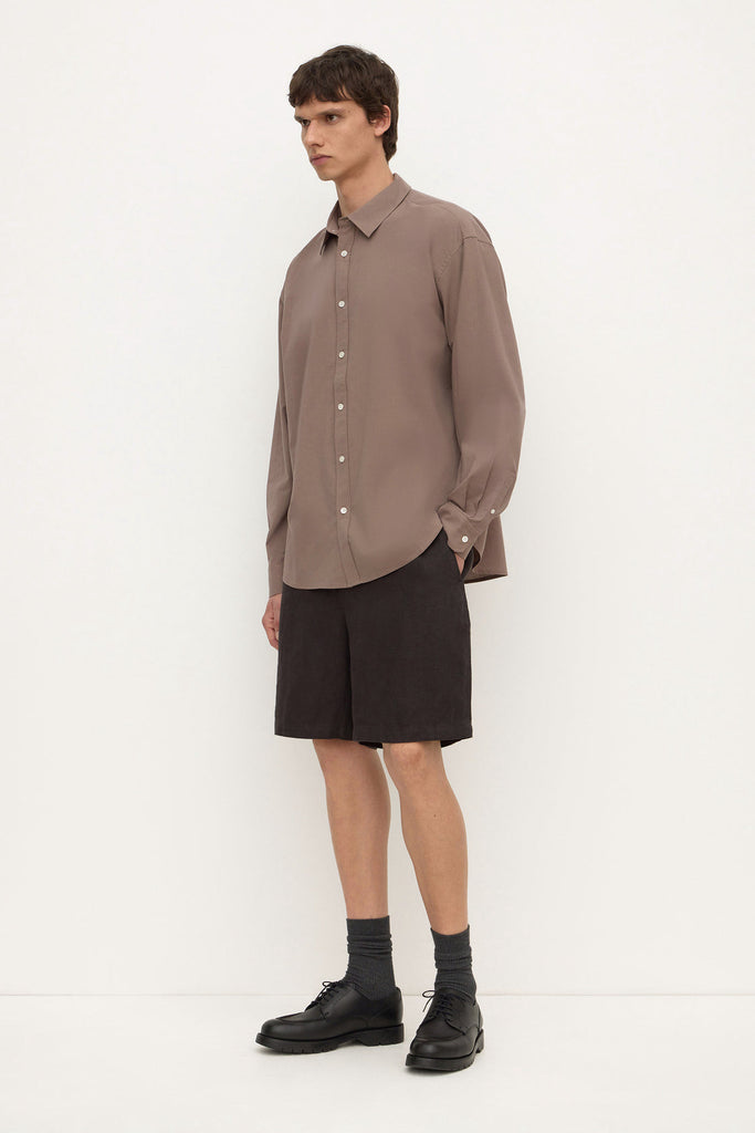 Franco Long Sleeve Shirt Dark Sand