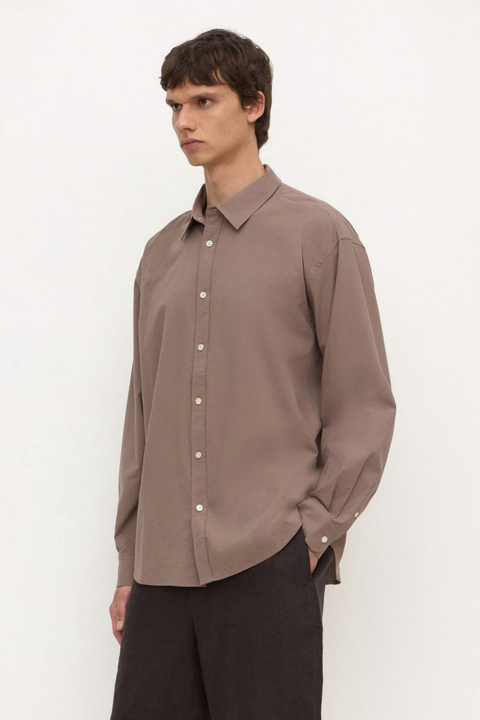 Franco Long Sleeve Shirt Dark Sand