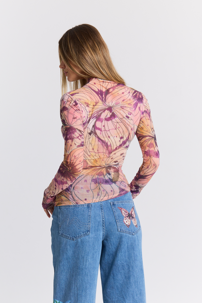 Linework Mesh Long Sleeve