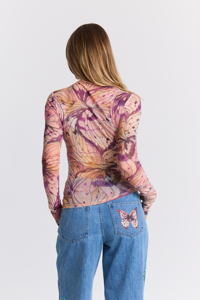 Linework Mesh Long Sleeve