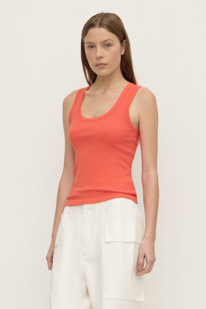 Robyn Scoop Neck Tank Dahlia