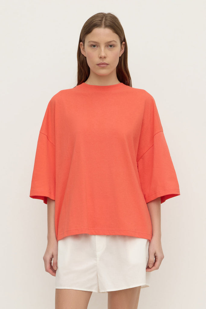 Max Cotton Oversized Tee Dahlia