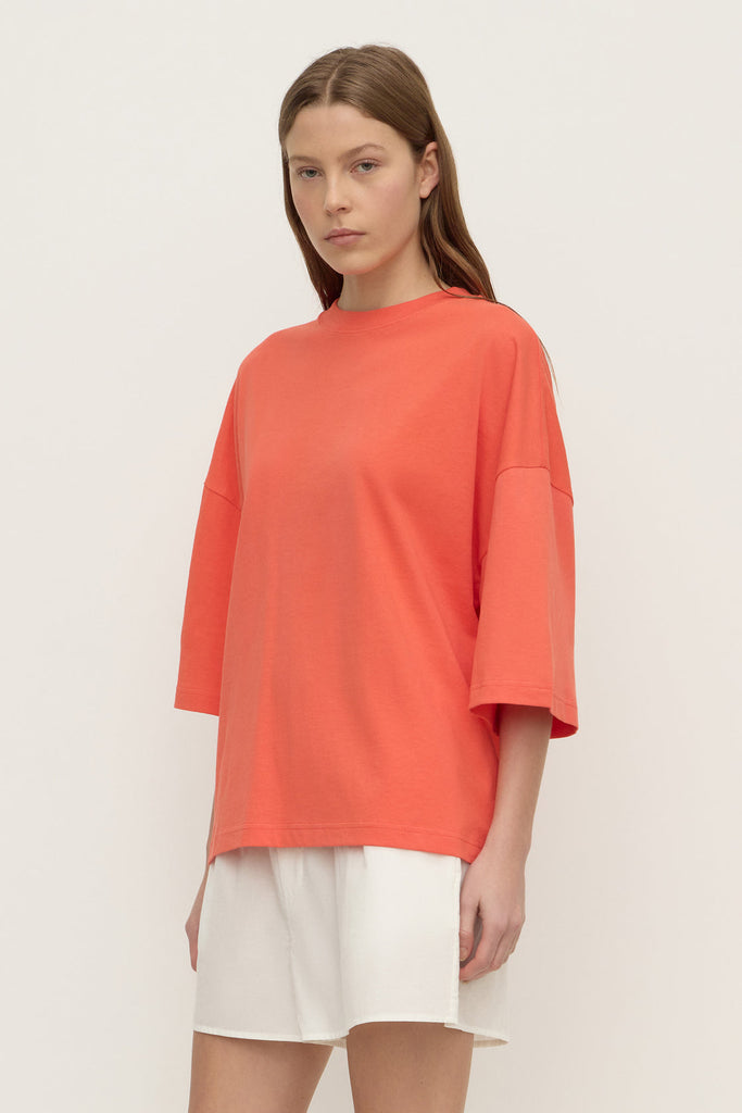 Max Cotton Oversized Tee Dahlia