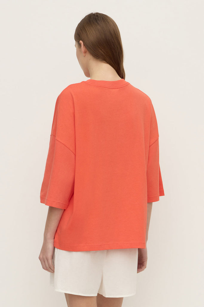Max Cotton Oversized Tee Dahlia