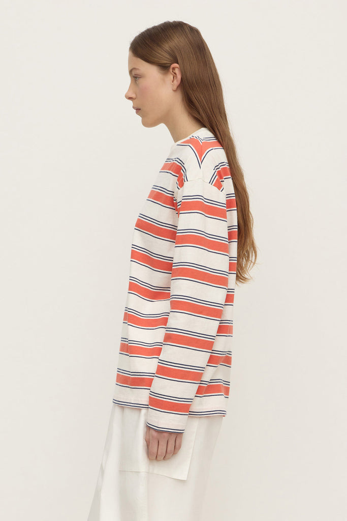 Eliana Stripe Cotton Long Sleeve