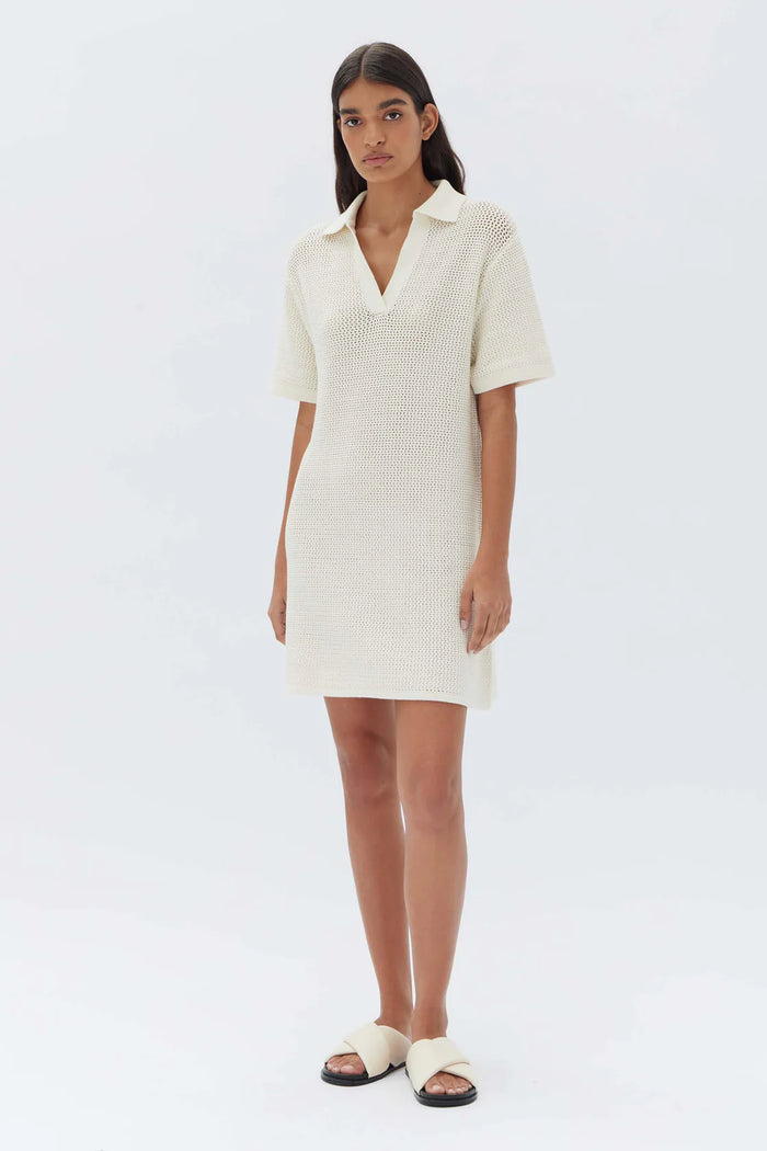 Lydia Knit Dress Cream
