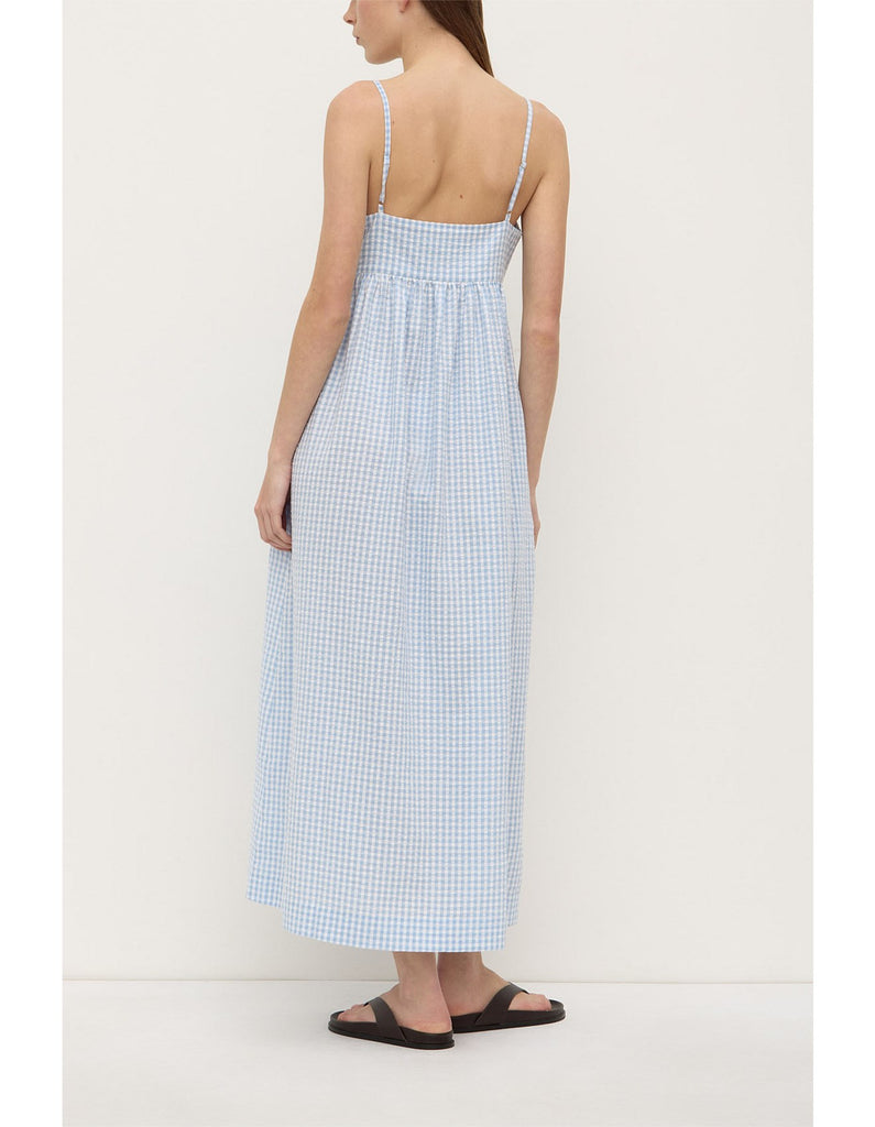 Ainslee Midi Dress Blue Check