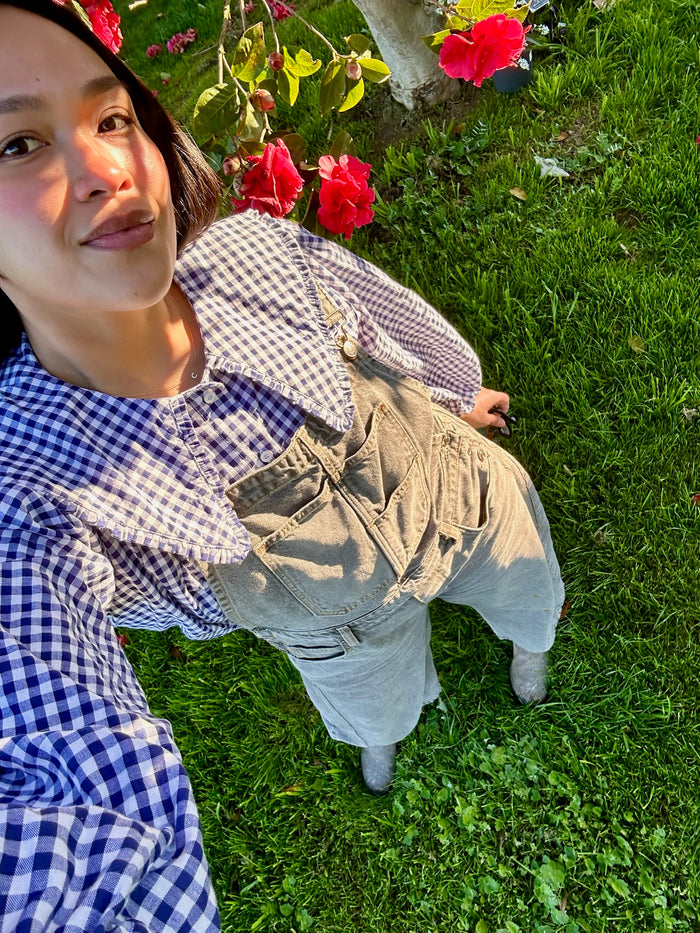 Birdie Shirt Navy Gingham