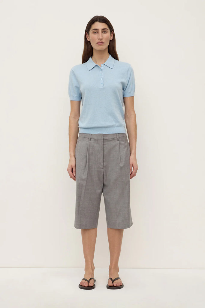 Sloane Cotton Cashmere Polo Salt