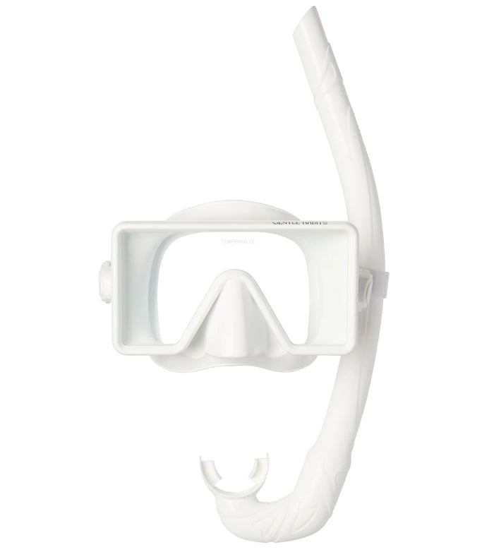 Barbados Dive Mask and Snorkel - WHITE