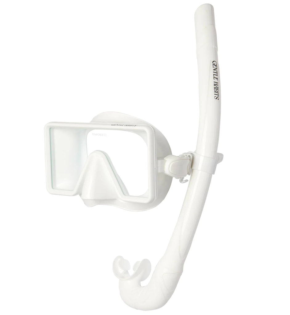 Barbados Dive Mask and Snorkel - WHITE