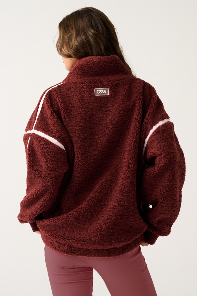 Margot Fleece Pullover Mulberry