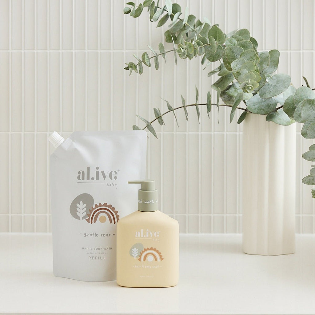 BABY WASH REFILL - GENTLE PEAR 640ml