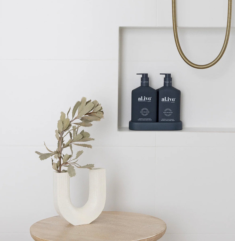 WASH & LOTION DUO + TRAY - COCONUT & WILD ORANGE