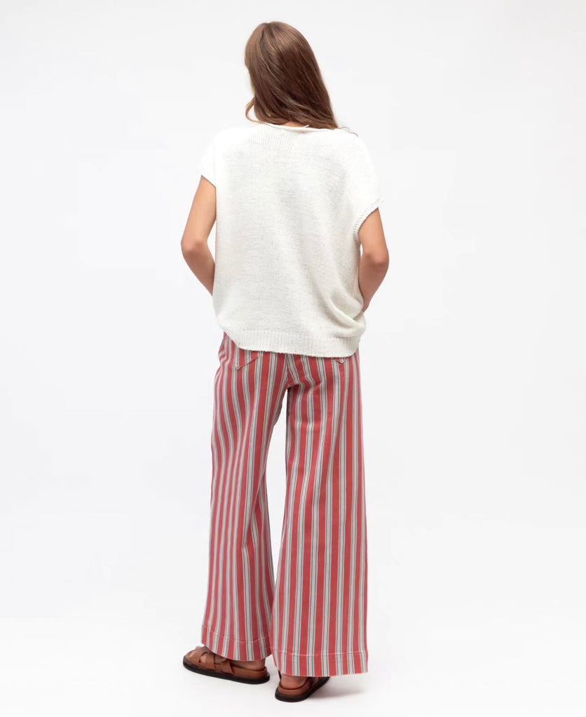 Cherry Mint Stripe Jeans - Mika and Max
