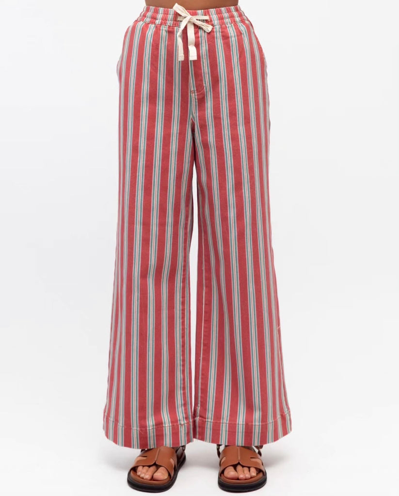 Cherry Mint Stripe Jeans - Mika and Max