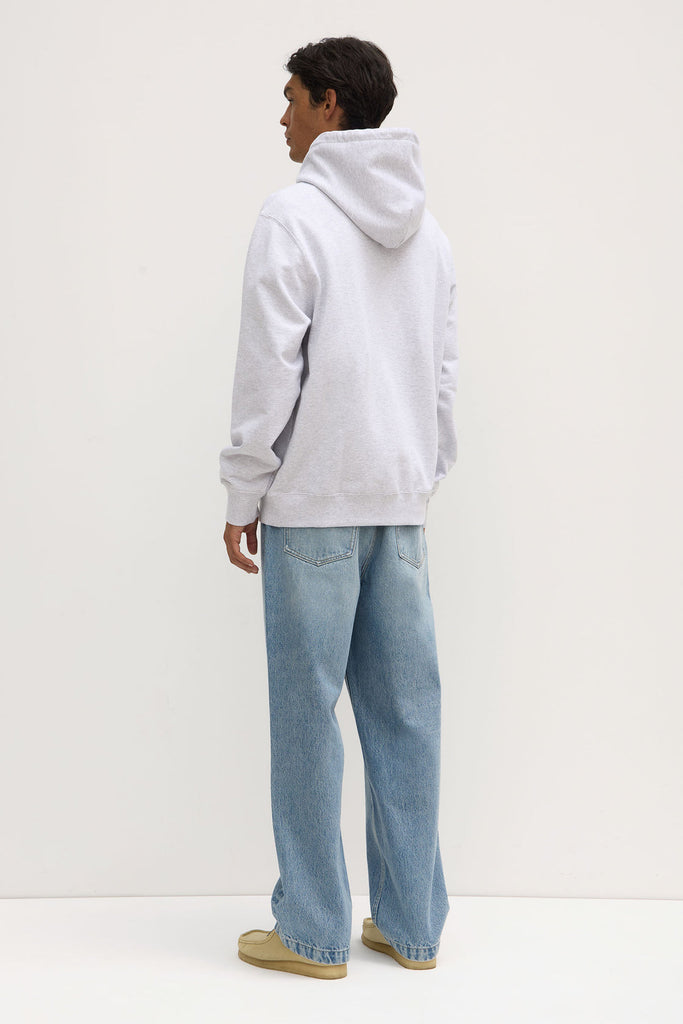 Mens Weekender Fleece Hoodie Grey Marle