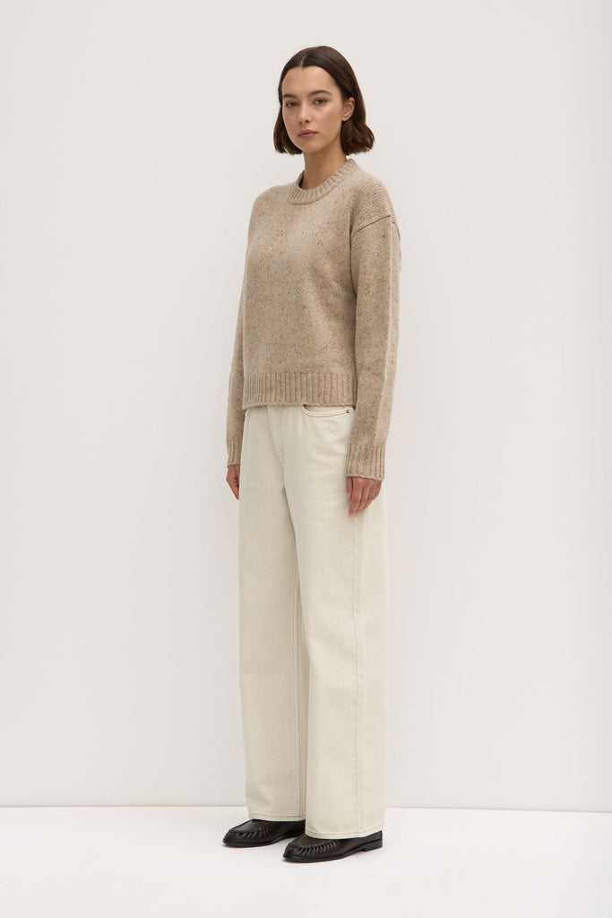 Beau Wool Merino Knit Stone Marle