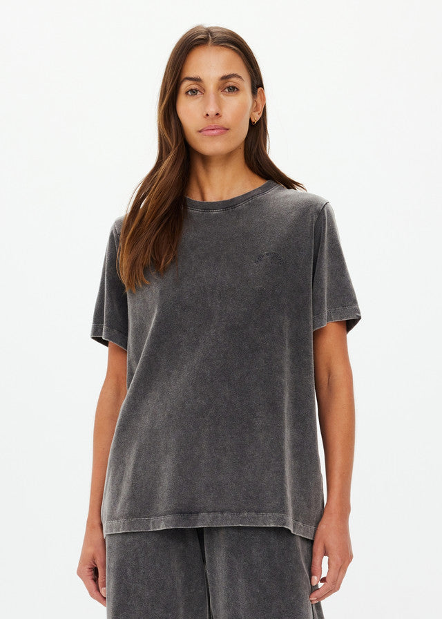 Soho Eva Crew Neck Tee Washed Black