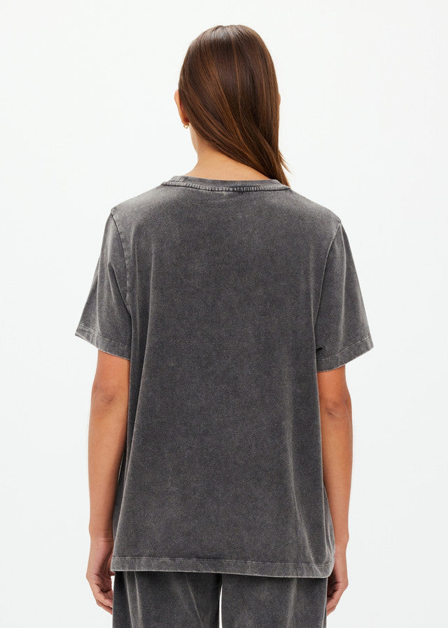 Soho Eva Crew Neck Tee Washed Black