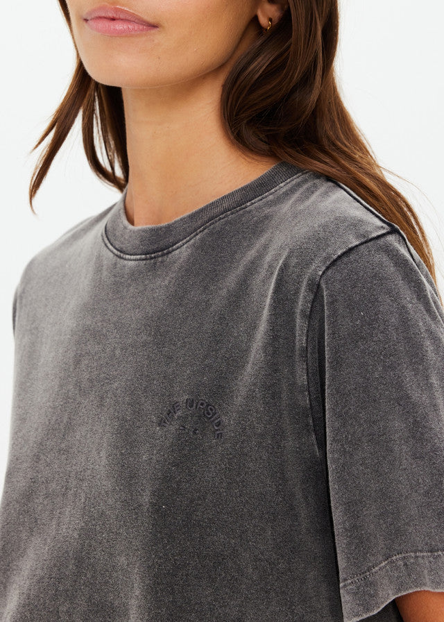 Soho Eva Crew Neck Tee Washed Black