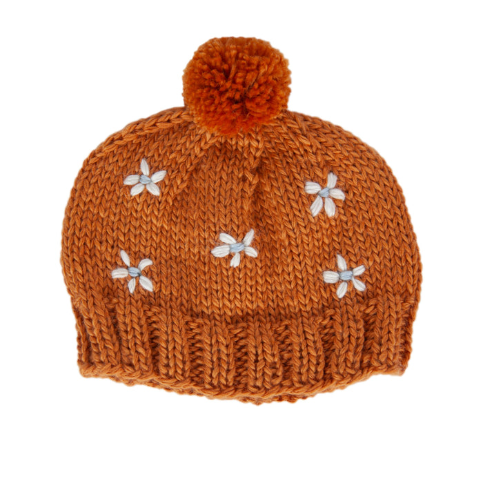 Daisy Beanie Caramel