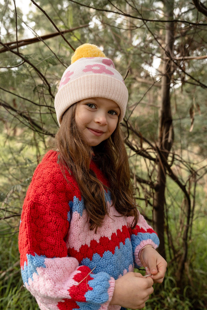 Flower Power Merino Pink