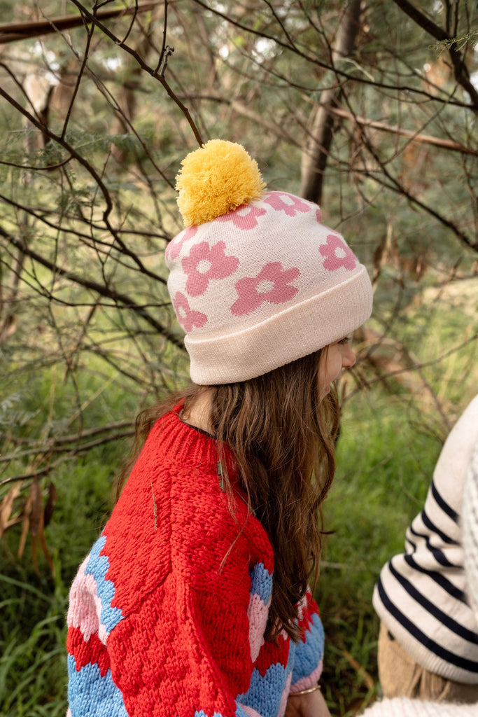 Flower Power Merino Pink