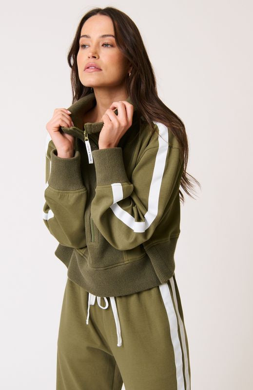 Annie Sweater Khaki/White