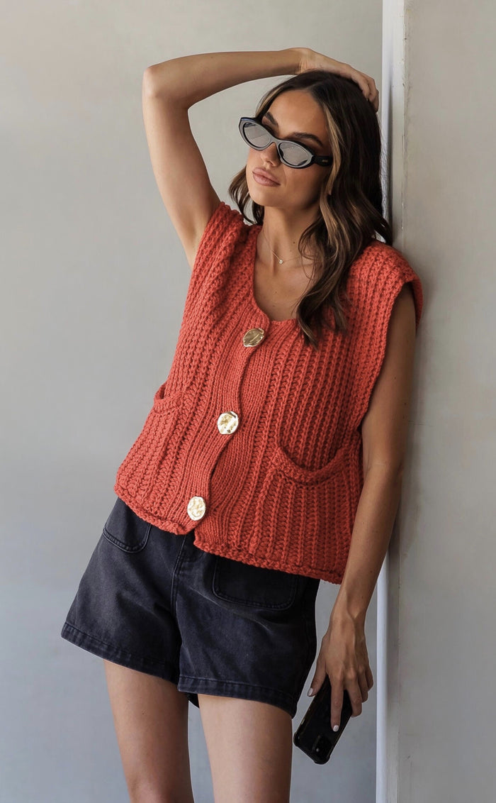 Reid Slouchy Vest Jaffa