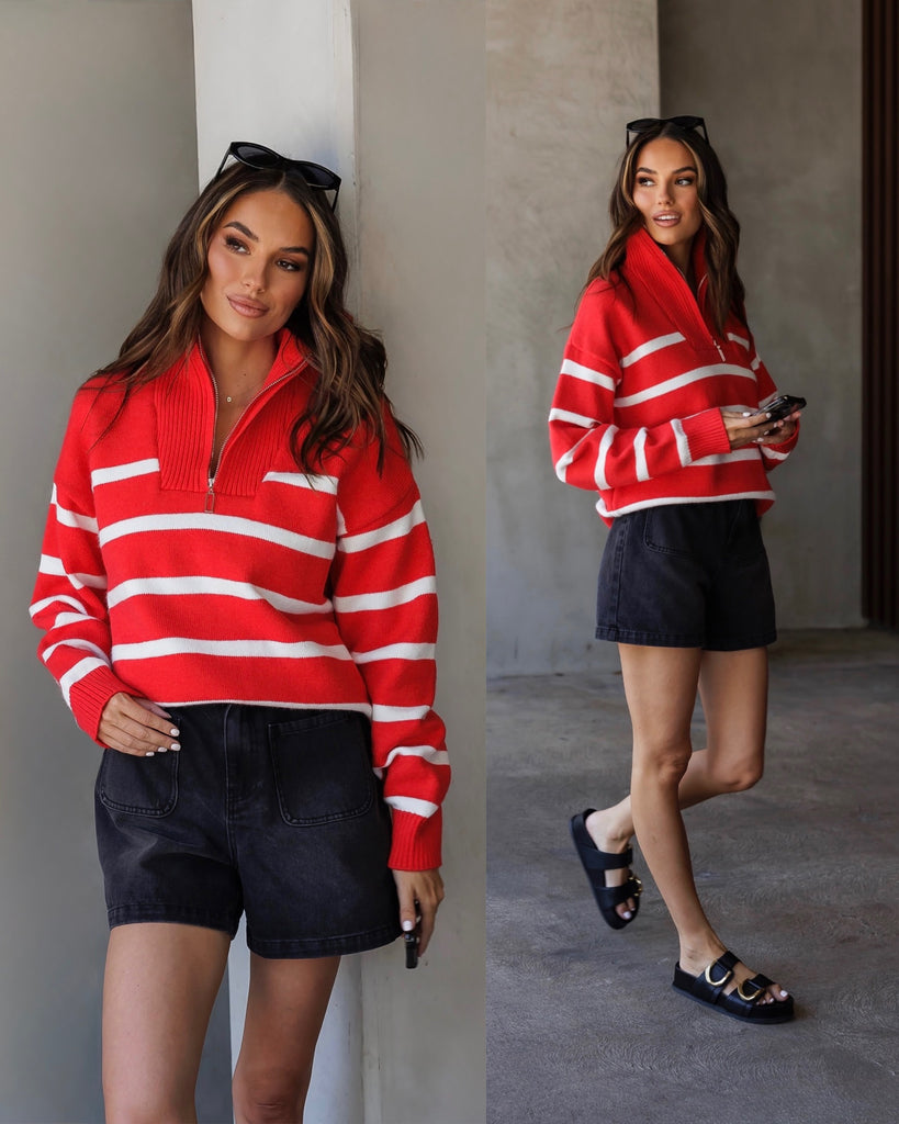 Berkley Sweater Scarlet