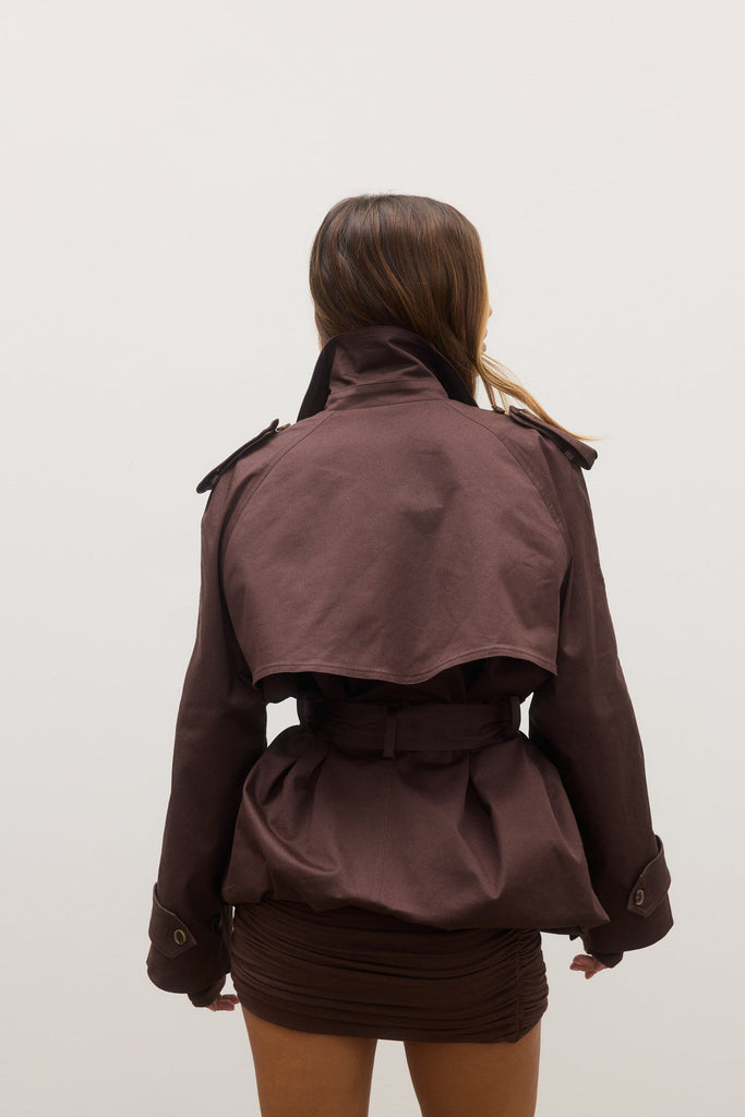 Reece Trench Coat Espresso