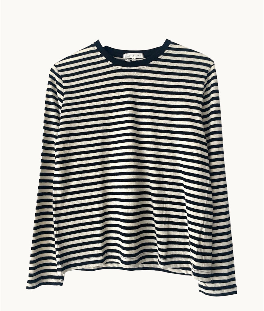 Athena Stripe Long Sleeve Black