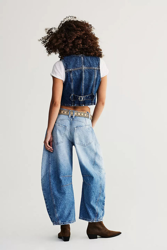Barrel Jean Barnyard Blue