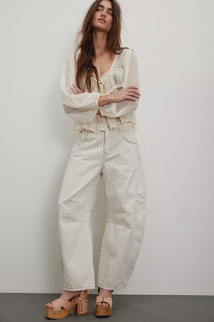 Free people barrel jeans, Mika and max