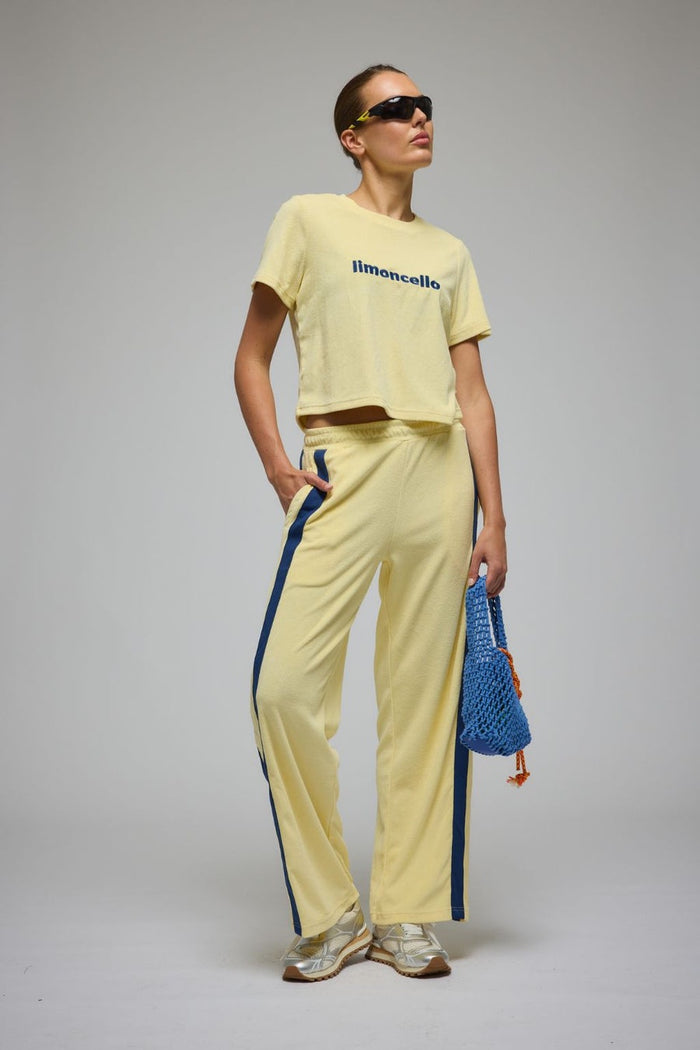 Voyage Terry Pant Lemon Cream