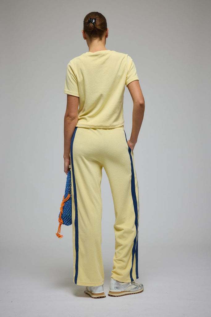 Voyage Terry Pant Lemon Cream