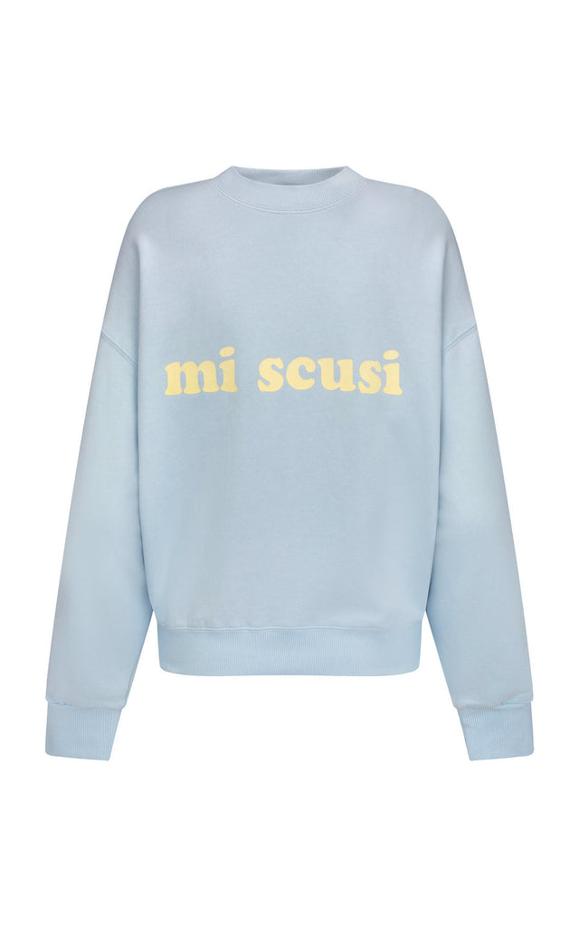 Mi Scusi Sweatshirt Washed Glacier