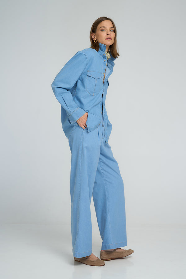 Cedar Chambray Shirt Light Blue