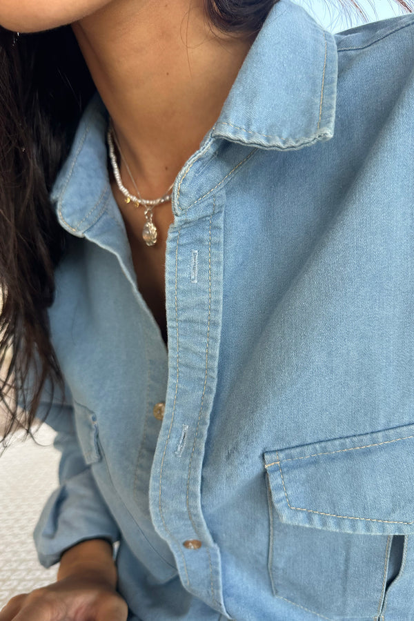 Cedar Chambray Shirt Light Blue