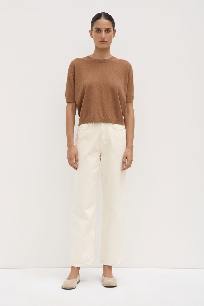 Vanya cotton cashmere boxy top, assembly label, Mika and max