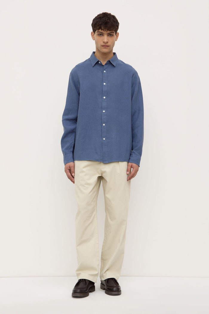 Everyday Mens Linen Shirt Ocean