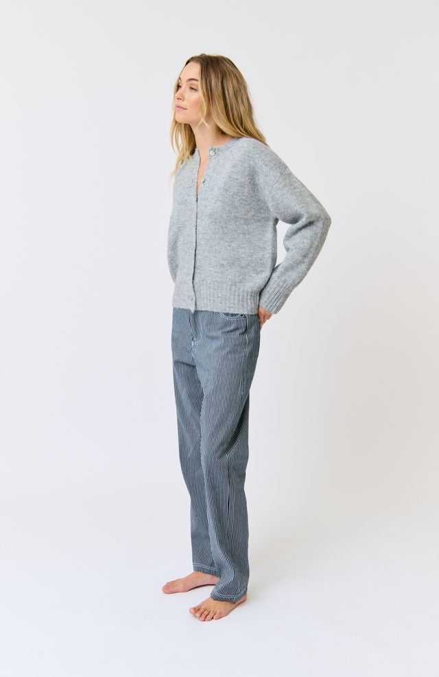 Aurora Knit Cardi Grey Marle