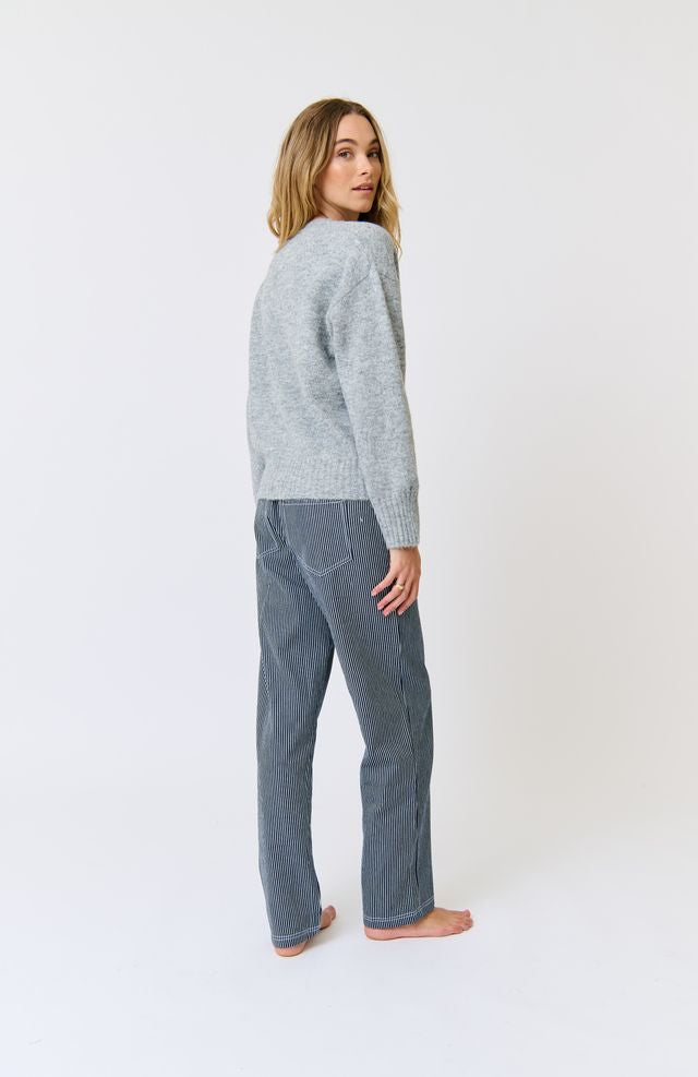 Aurora Knit Cardi Grey Marle