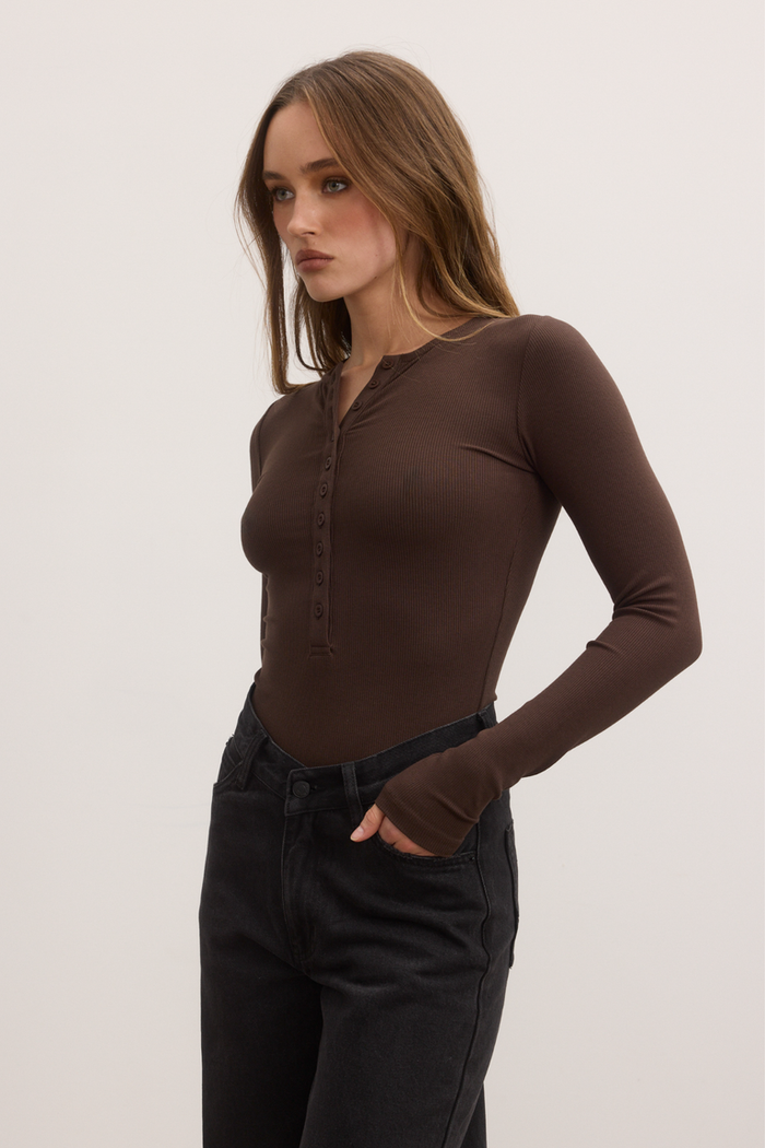 Lara Bodysuit Chocolate