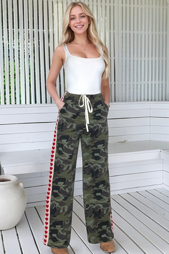Camo Army Heart Pant