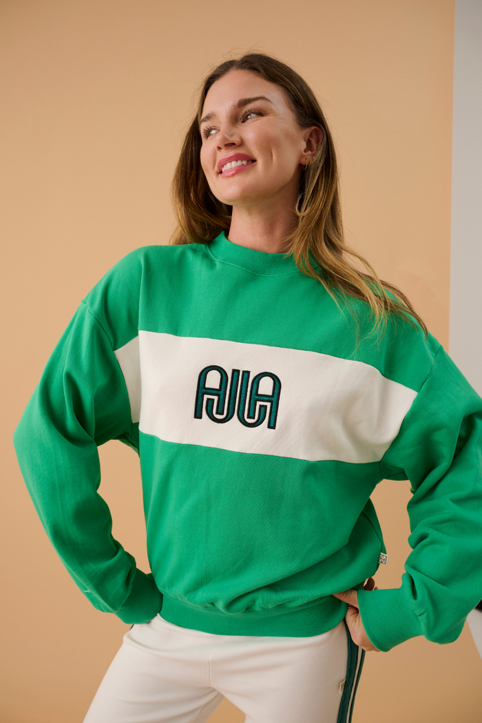 A James Sweatshirt Tropical Green